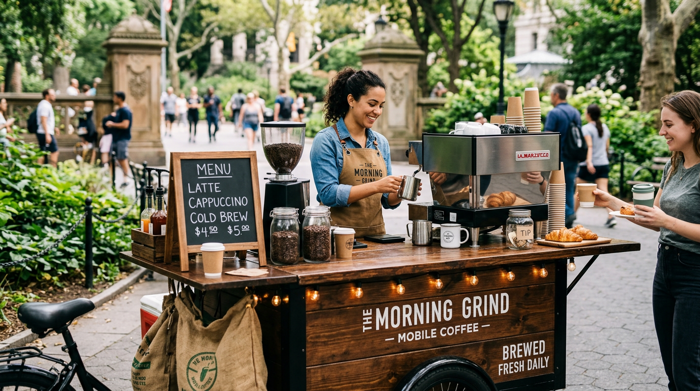 Mobile Coffee Cart